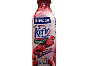 Lifeway Kefir Cultured Lowfat Milk. Raspberry. Bot