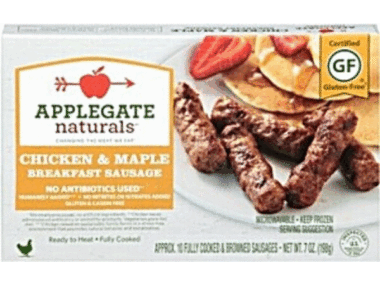 Applegate Naturals Breakfast Sausage Chicken & Map