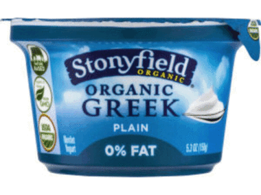 Stonyfield Organic Greek Nonfat Yogurt Plain