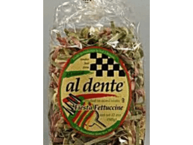 Al Dente Tri-colored Fettuccine Pasta (12 Oz)